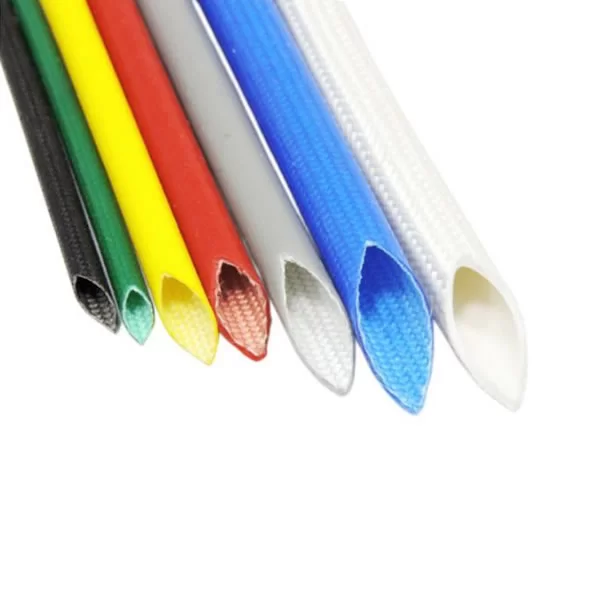 ST-F200BR High Voltage Silicone Rubber Fiberglass Braided Tubing